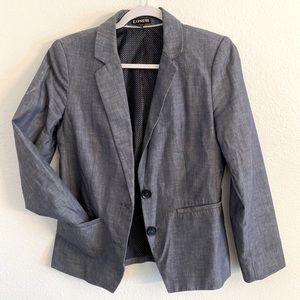Express Chambray Blazer